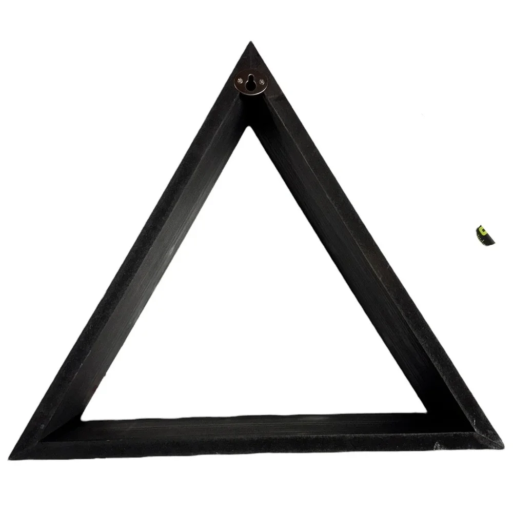 Hobby Lobby Triangle Floating Wall‎ Shelf Decor Display Modern Geometric Black